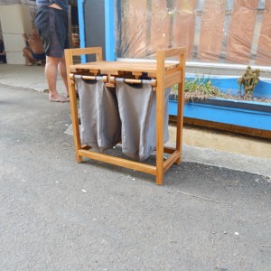 SUPPORT EN BOIS RANGEMENT CHAUSSURES BOIS DE TECK FABRIQUÉ EN INDONÉSIE - Product Image 1