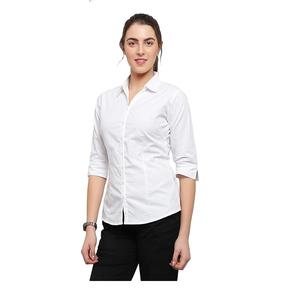 OEM personnalisé 100% coton à manches longues classique pour femmes chemise habillée pour les affaires bureau tenue décontracté de haute qualité vêtements pour femmes - Product Image 1