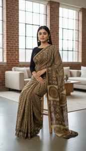 Saris pour femmes très vendus, vêtements culturels avec un design élégant, une texture équilibrée et un attrait avant-gardiste pour les femmes modernes - Product Image 2