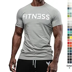 High Quality Athletic Dry quick t-shirts 100% cotton Sports Wear Men Workout Gym men t shirt for men