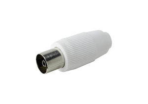 Connettore dritto per antenna coassiale TV (Electro DH 10.534/BL) - Product Image 1