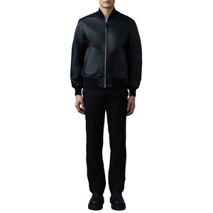Chaqueta Bomber de Cuero Genuino para Hombre, Ropa Casual, Chaquetas de Cuero, Chaqueta Bomber de Moda, Ropa Exterior de Motociclista, Chaquetas de Cuero para Hombre - Product Image 2