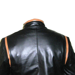 Chaqueta de piel de oveja para hombre con cuello alto estilo callejero - Product Image 4