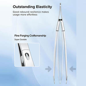 แหนบถอนคิ้วสแตนเลสแหนบถอนขนคิ้วเพื่อความงาม - Product Image 2