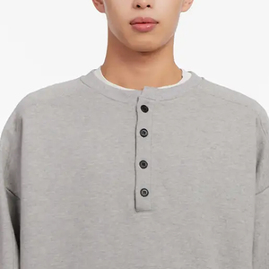 Sudadera Casual de Color Sólido para Hombre con Logotipo Personalizado, Precio al por Mayor, Material Cómodo, Diseño de Manga Larga 2026 - Product Image 2