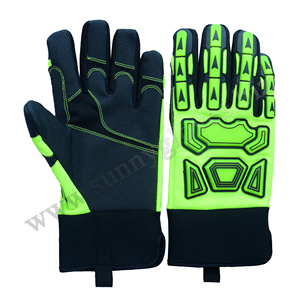 Guantes de impacto de invierno Nuevos guantes de seguridad para climas fríos al aire libre con forro impermeable Mecánica Guantes duraderos y antideslizantes - Product Image 6