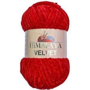 Himalaya <b>Velvet</b> 90018 Kırmızı-Premium <b>Yarn</b> Product - Product Image 1