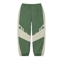 Nouvelle Tendance Vintage Hiver Grande Taille Imprimé Imperméable Écologique Coupe-Vent Survêtement Pantalon Veste Zippée 100% Polyester