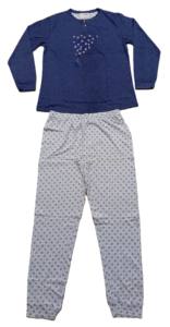 Conjunto de dos piezas de camiseta y pantalón de manga larga de Jersey de algodón para mujer ropa personalizada - Product Image 2