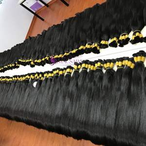 Paquetes de pelo vietnamita Virgen al por mayor extensiones de cabello a granel color negro recto sedoso - Product Image 6