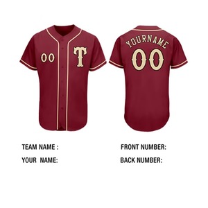 Uniformes de Béisbol al por Mayor, Jersey de Béisbol de Malla Transpirable Personalizado para Adultos Profesionales con Logotipo y Color Personalizados - Product Image 3