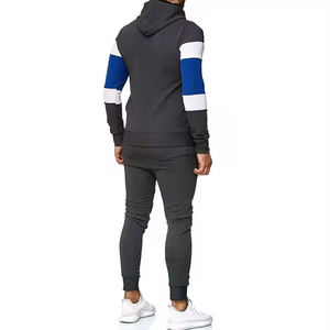 Survêtement en molleton de coton imprimé de haute qualité pour hommes avec broderie d'écusson de logo personnalisé Produit le plus vendu en gros - Product Image 3