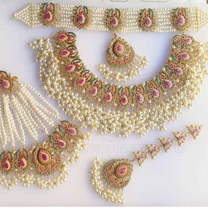 Conjunto de Joyería de Lujo para Mujer 2026, Elegante Juego de Collar y Aretes Chapados en Oro para Boda - Product Image 5