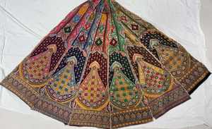 Diseño exclusivo Premium Pure Viscos Dola Jacquard Lehenga Kali Pogisan estampado ecológico bordado vestido de mujer de punto - Product Image 2