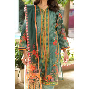 Conjunto de traje Khaddar estampado de 3 piezas para mujer SD-52225 - Product Image 3