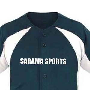 Venta al por mayor 100% poliéster impreso rayas béisbol Jersey y pantalón Conjunto personalizado uniformes de béisbol - Product Image 4