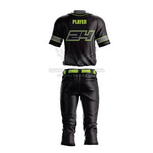 Dernière conception nouveau style d'uniforme de baseball de qualité supérieure uniforme de baseball de couleur unie pour la vente en ligne - Product Image 4