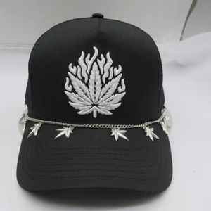 หมวกเบสบอล5แผงปักผ้าซาตินบุผ้าซาติน5แผง100% ผ้า - Product Image 1