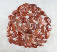 Batu permata Sunstone oranye atraktif Cabochon batu matahari batu permata Iolite kristal jumlah besar berharga untuk membuat liontin