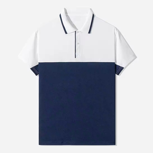 2025 été hommes pour Polo jeunesse à manches courtes coton T-Shirt avec bouton col classique coupe ajustée hommes polos - Product Image 2