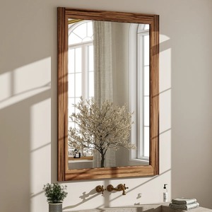 Espejo de Baño Moderno Estilo Farmhouse Art Deco con Marco de Metal Dorado, Ligero, Ecológico, Impermeable, Vertical y Horizontal, para Bodas - Product Image 3