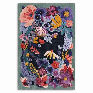 Alfombra lavable Netline Home Traditional Medallion Deep Blue - Product Image 2
