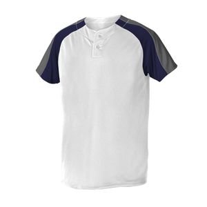 Maillot de baseball léger en polyester à boutons partiaux, directement de l'usine, avec logo thermocollé, faible MOQ, vente en gros - Product Image 3