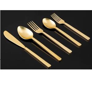 Juego de cubiertos de acero inoxidable para cocina, cuchillo, cuchara, tenedor y espátula, juego de cubiertos metálicos decorativos. - Product Image 6