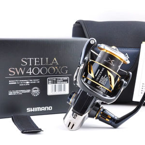 Carrete de Pesca Giratorio SHIMANOS Stella SW 4000XG, Nuevo y Original, Relación 6.2:1, para Agua Salada, Acero Inoxidable, Compra con Confianza - Product Image 1
