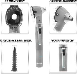 ชุดเครื่องมือตรวจหูแบบผ่าตัด Astrin ทนทาน พร้อมไฟ LED สว่าง สำหรับการผ่าตัดหู คอ จมูก คุณภาพเกรด A+ ได้รับการรับรองมาตรฐาน CE - Product Image 3