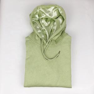 Wholesale 100% Cotton Pullover <b>Hoodie</b> <b>Men</b> High Quality Embroidery Front Custom Logo Satin <b>Lined</b> Breathable Casual Style Winter - Product Image 5