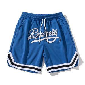 Short sportif en maille personnalisé 100% polyester pour hommes, Streetwear athlétique à taille élastique pour le sport-Filets pour la course à pied - Product Image 6