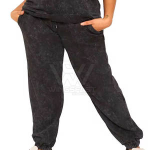 Ropa de calle de alta calidad, pantalones lavados con ácido para mujer, ropa de moda al por mayor, pantalones lavados con ácido para mujer - Product Image 4