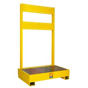 Meclube Réservoir de vidange complet à 2 positions avec structure de support pour équipement de stockage de produits chimiques - Product Image 1