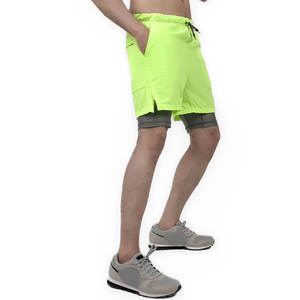 Pantalones cortos de doble capa para hombre de fabricación profesional, pantalones cortos ligeros para correr para hombre con bolsillos laterales - Product Image 4