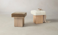 Chaises de salon nordiques modernes en velours de frêne de haute qualité pouf d'accent tabouret de luxe pour le salon