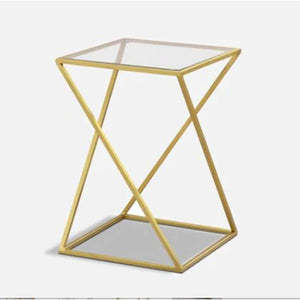 Offre spéciale Cadre en métal Table d'appoint avec dessus en verre pour restaurant Home Hotel utiliser au meilleur prix - Product Image 4