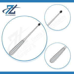 Curette droite Simon Bone, manuelle, 240 mm de long, 6 mm de large, en acier inoxydable, instruments chirurgicaux certifiés CE, fabriqués au Pakistan - Product Image 4