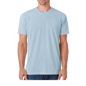 2026 <b>Men's</b> High Quality <b>Collarless</b> Short Sleeve T <b>Shirts</b> Casual Loose Fit Flannel Breathable Knitted Plain Dyed for Summer - Product Image 1