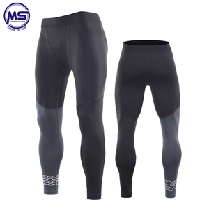 Vente en gros d'usine de pantalons de sport de compression pour hommes séchage rapide Gym Fitness Leggings extérieur Muscle Cool Dry Collants - Product Image 3