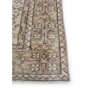 พรมขนสัตว์สีน้ำตาลเบจวินเทจ ลายดอกไม้ถักด้วยมือ สำหรับตกแต่งบ้าน-พรมรูปทรงสี่เหลี่ยมผืนผ้าขนาด 9x12 ฟุต สไตล์คลาสสิก สำหรับทางเข้าบ้านหรือห้องวัยรุ่น - Product Image 4