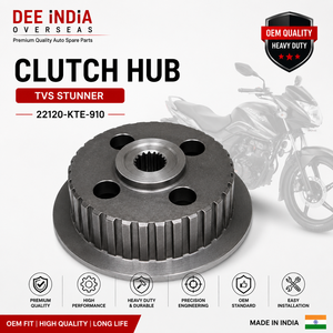 Moyeu d'embrayage de qualité OEM pour moto TVS Stunner 22120-KTE-910, pièce de rechange robuste pour embrayage central - Product Image 1