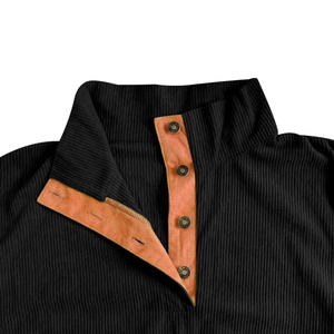 Veste d'extérieur pour homme Chemise pull décontractée à manches longues Sweat-shirt d'extérieur - Product Image 5