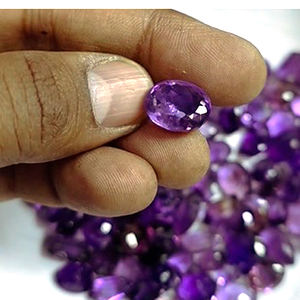 105 pcs of Natural Amethyst 10mm to 16mm Oval Octagon fancy facet 850 cts Lot Iroc <b>Sales</b> loose gemstones cut US$128 <b>for</b> all - Product Image 2
