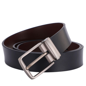 Ceinture en cuir véritable de vachette de luxe pour homme, style affaires, avec boucle automatique en alliage pour la fixation des pantalons - Product Image 5