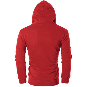 Men's Stylish Fleece Hoodie with Full Zip and Soft Lining Embroidered Technics for Everyday basics, cotton blended casual use - Product Image 3