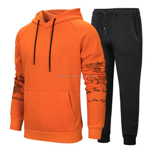 Conjunto de chándales de hombre personalizados de calidad superior patrón sólido joggers con capucha último estilo de moda precio bajo MOQ - Product Image 5