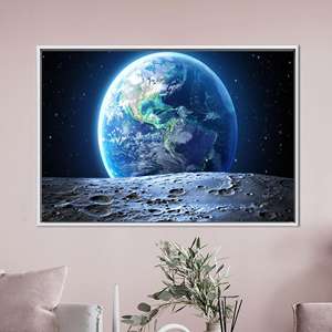 Stunning Sky View Wall Hanging - Printed <b>Canvas</b> Artwork,1P:White <b>Framed</b> - Product Image 1