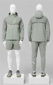 Chándales Deportivos para Hombre con Bolsillos con Cremallera Funcionales, Reflectantes, con Impresión Digital Personalizada y Marca Propia, Venta al Por Mayor de Fábrica - Product Image 2