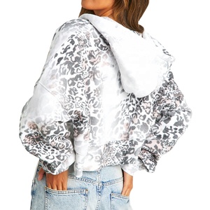 Sudaderas con Capucha de Gimnasio para Mujer, Tallas Grandes, Tejido de Punto, Logotipo Personalizado en la Parte Delantera, Sudadera de Algodón French Terry, Cuello con Cremallera, Sudaderas con Capucha de Invierno al por Mayor - Product Image 2